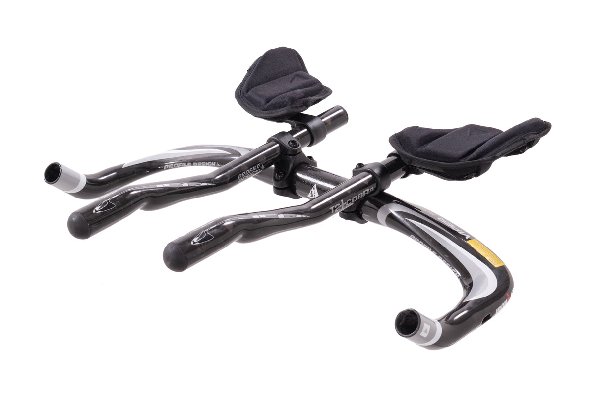 NEW TAKE OFF Profile Design Viper Wing TT Carbon 44cm Base Bar w/ T2+Cobra Aero Bars 31.8