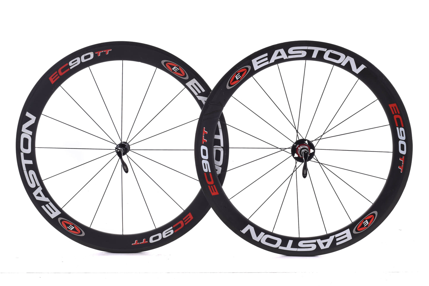 USED Easton EC90 TT 700C Carbon Tubular Wheelset Quick Release Rim Brake