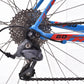 USED 2017 Felt FR60 Road Bike 56cm Shimano Claris 2x8 speed Aluminum Frame Carbon Fork Blue/Red