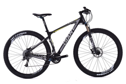 USED Giant XTC 2 Carbon Hardtail Mountain Bike Medium 29" SRAM Avid Fox