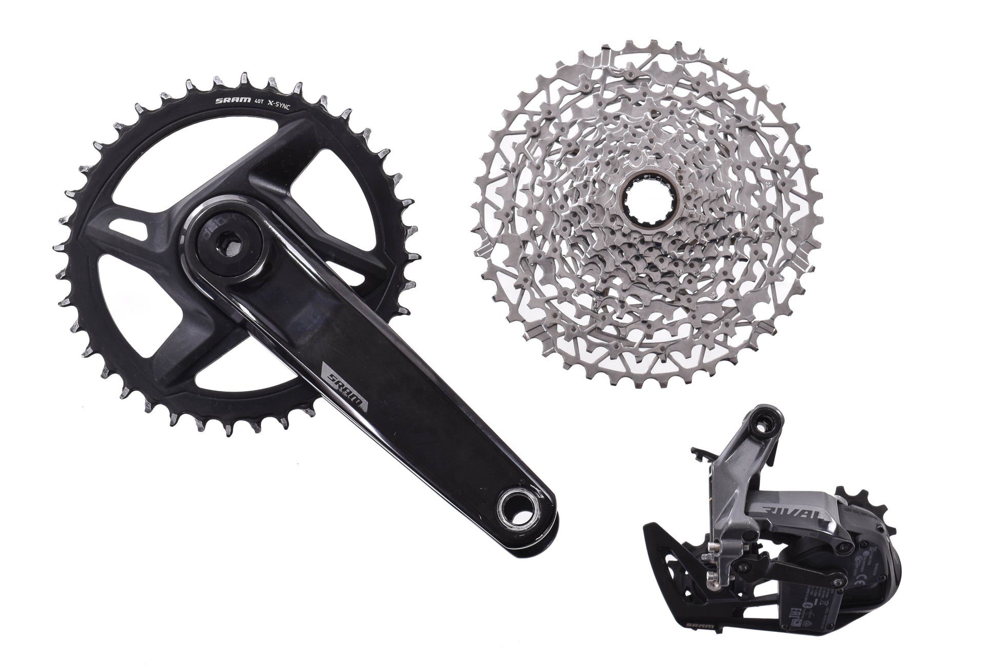 USED SRAM Rival AXS XPLR D1 Partial Groupset 10-44T XG-1251 Cassette X