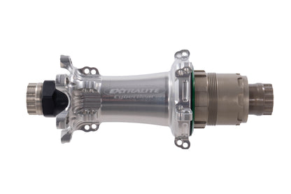 NEW ExtraLite Cyber SPD-3 Front & Rear 6-bolt Disc Hub Set 12mm TA SRAM XDR 24H Silver