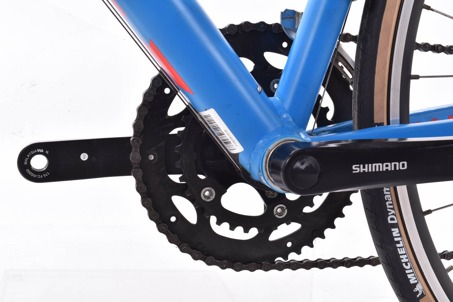 USED 2017 Felt FR60 Road Bike 56cm Shimano Claris 2x8 speed Aluminum Frame Carbon Fork Blue/Red