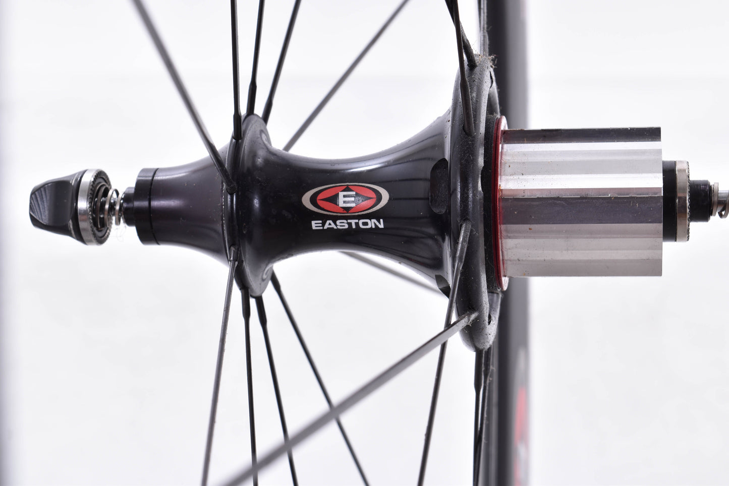 USED Easton EC90 TT 700C Carbon Tubular Wheelset Quick Release Rim Brake