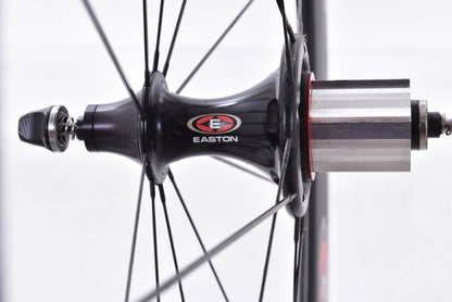USED Easton EC90 TT 700C Carbon Tubular Wheelset Quick Release Rim Brake