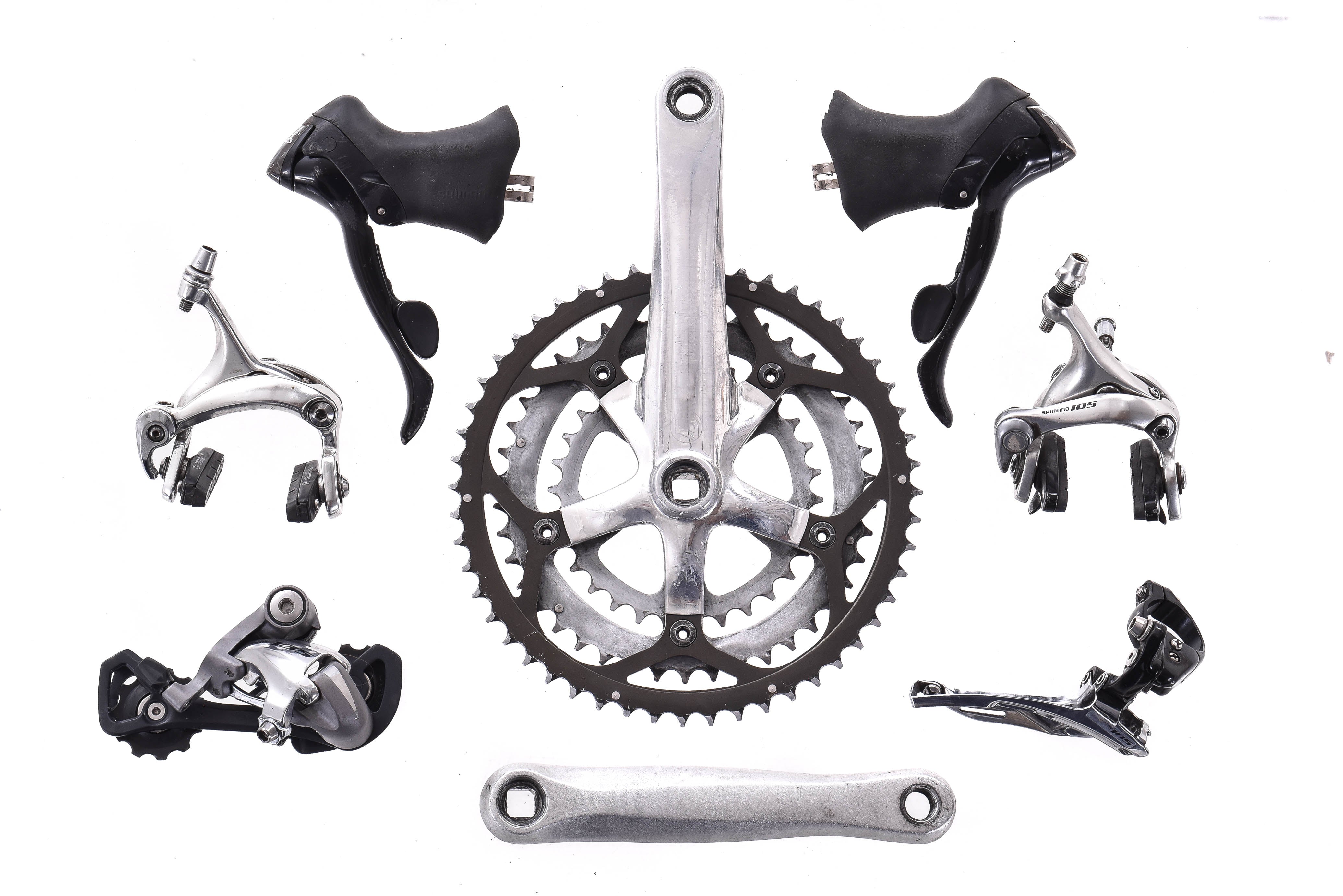 USED Shimano 105 5500 3x9 speed Road Groupset 175mm Triple Crank