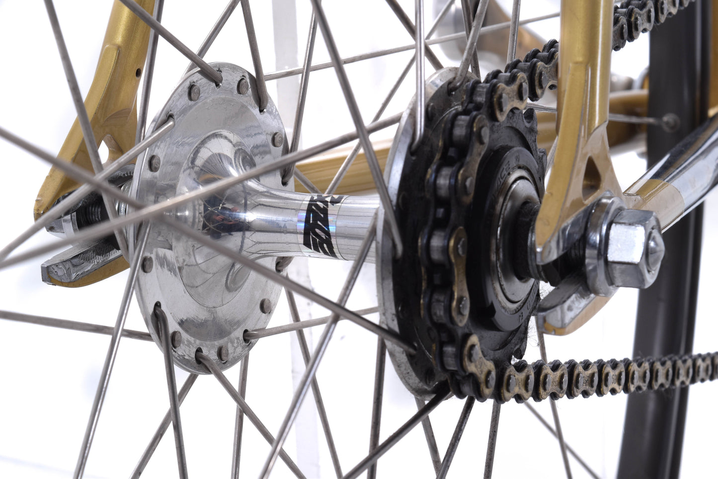 USED Gan Well Pro Kierin Chromoly XL Steel NJS Track Bike Fixed Single Speed