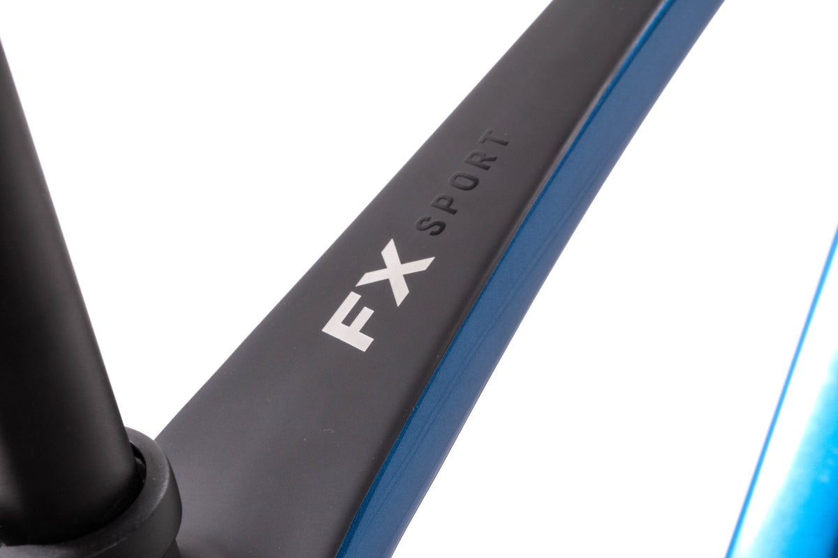 USED 2025 Trek FX Sport 5 Large Carbon Flat Bar Fitness Hybrid Bike SRAM Apex 1x11 speed Blue