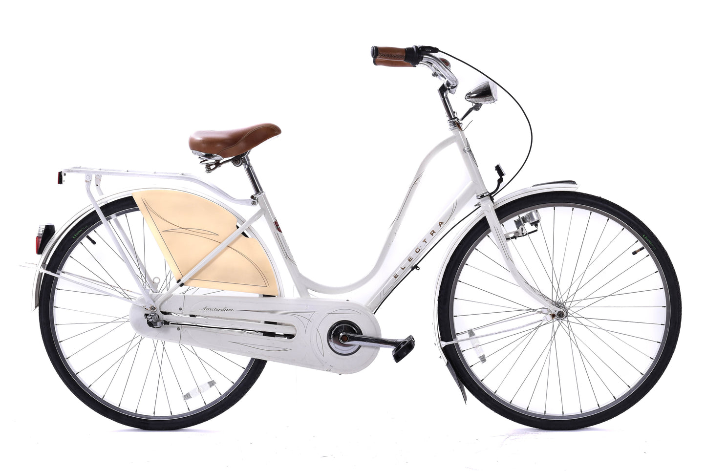 USED Electra Amsterdam Classic Cruiser 3 Speed White w/ Fenders