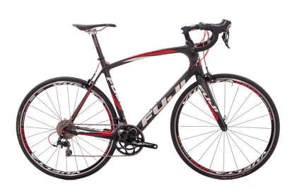 USED 2012 Fuji Gran Fondo 3.0 Large Carbon Endurance Road Bike Shimano 105 2x10 Speed Black/Red/White