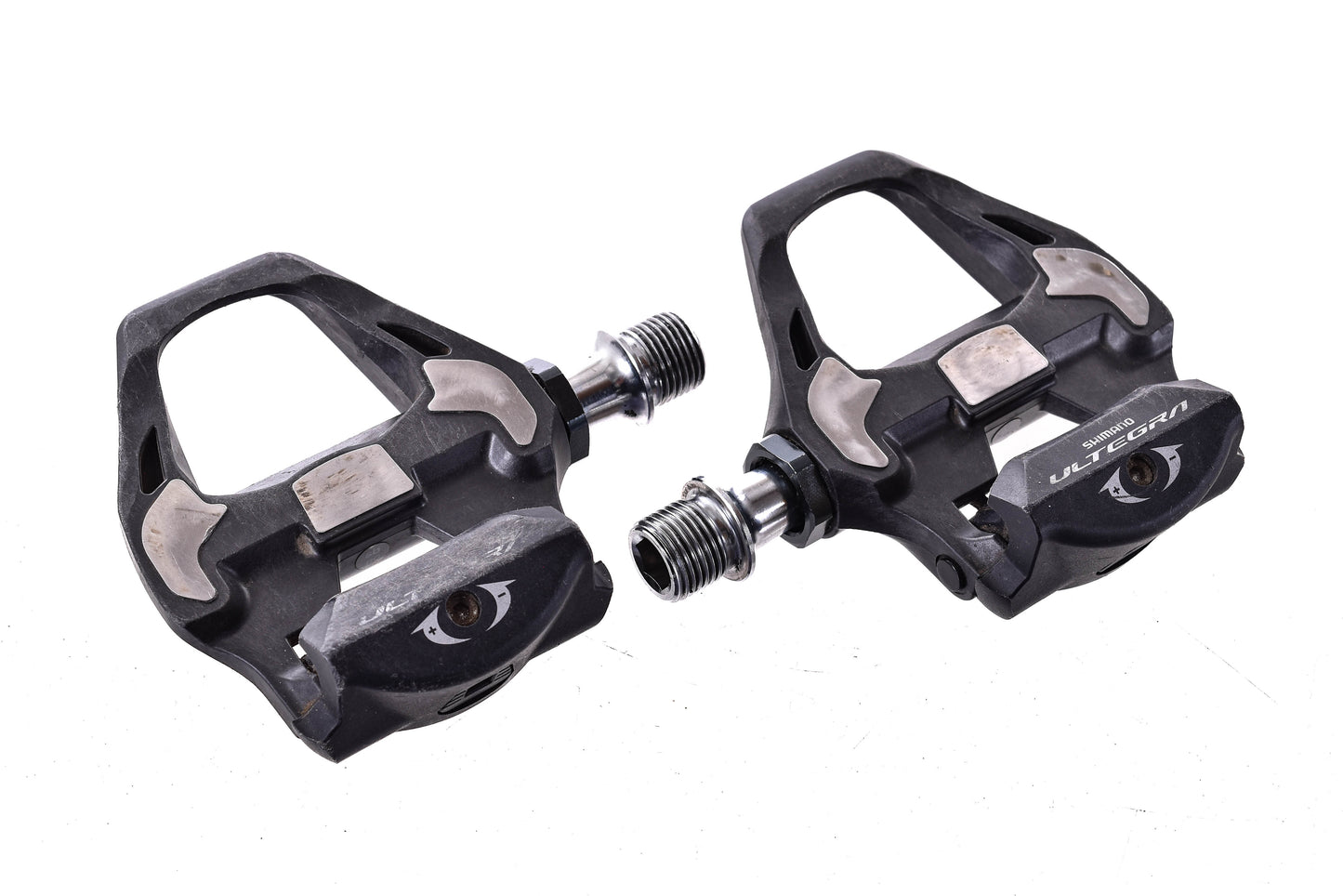 USED Shimano Ultegra PD-R8000 SPD-SL Carbon Road Pedals w/ new Cleats