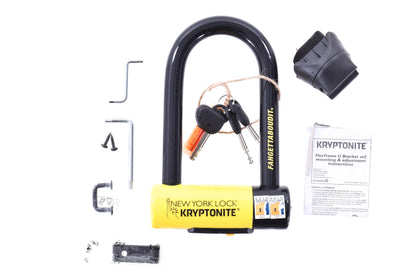 USED Kryptonite New York Fahgettaboudit Lock 3X6", Keyed U Lock
