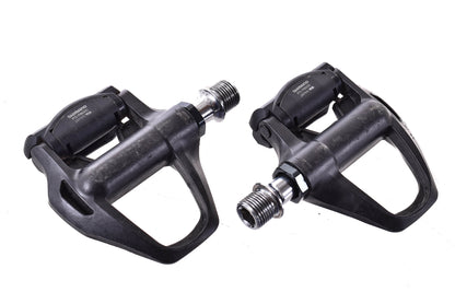 USED Shimano Ultegra PD-R8000 SPD-SL Carbon Road Pedals w/ new Cleats