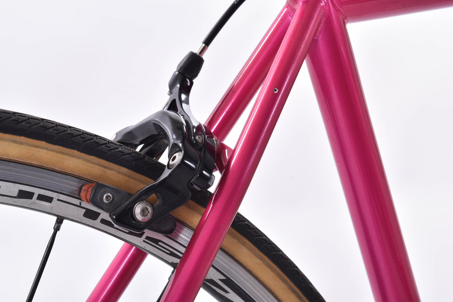 USED All-City Mr. Pink 49cm Steel Road Bike SRAM Rival 2x11 Rim Brake