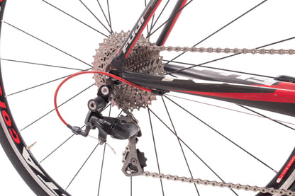 USED 2012 Fuji Gran Fondo 3.0 Large Carbon Endurance Road Bike Shimano 105 2x10 Speed Black/Red/White
