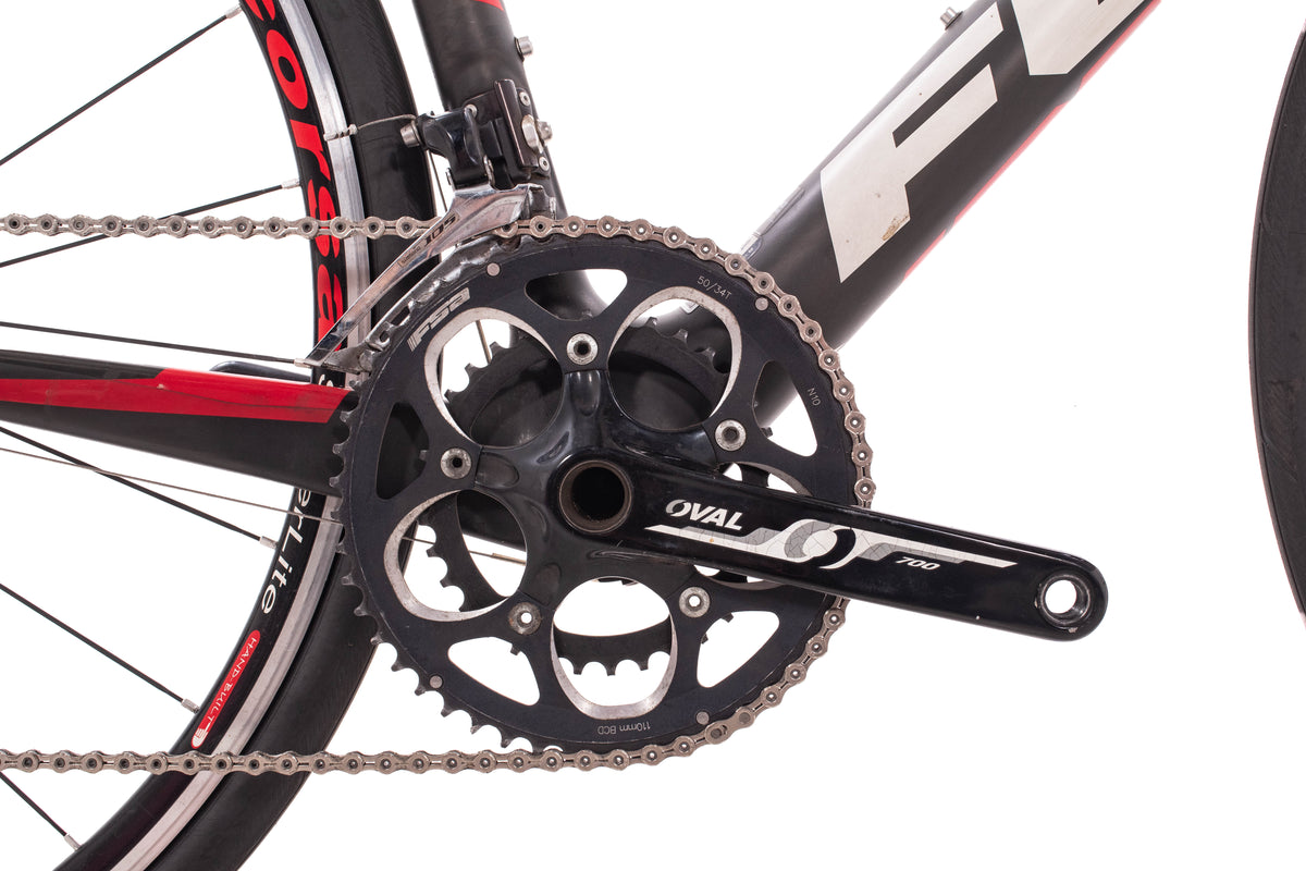 USED 2012 Fuji Gran Fondo 3.0 Large Carbon Endurance Road Bike Shimano 105 2x10 Speed Black/Red/White