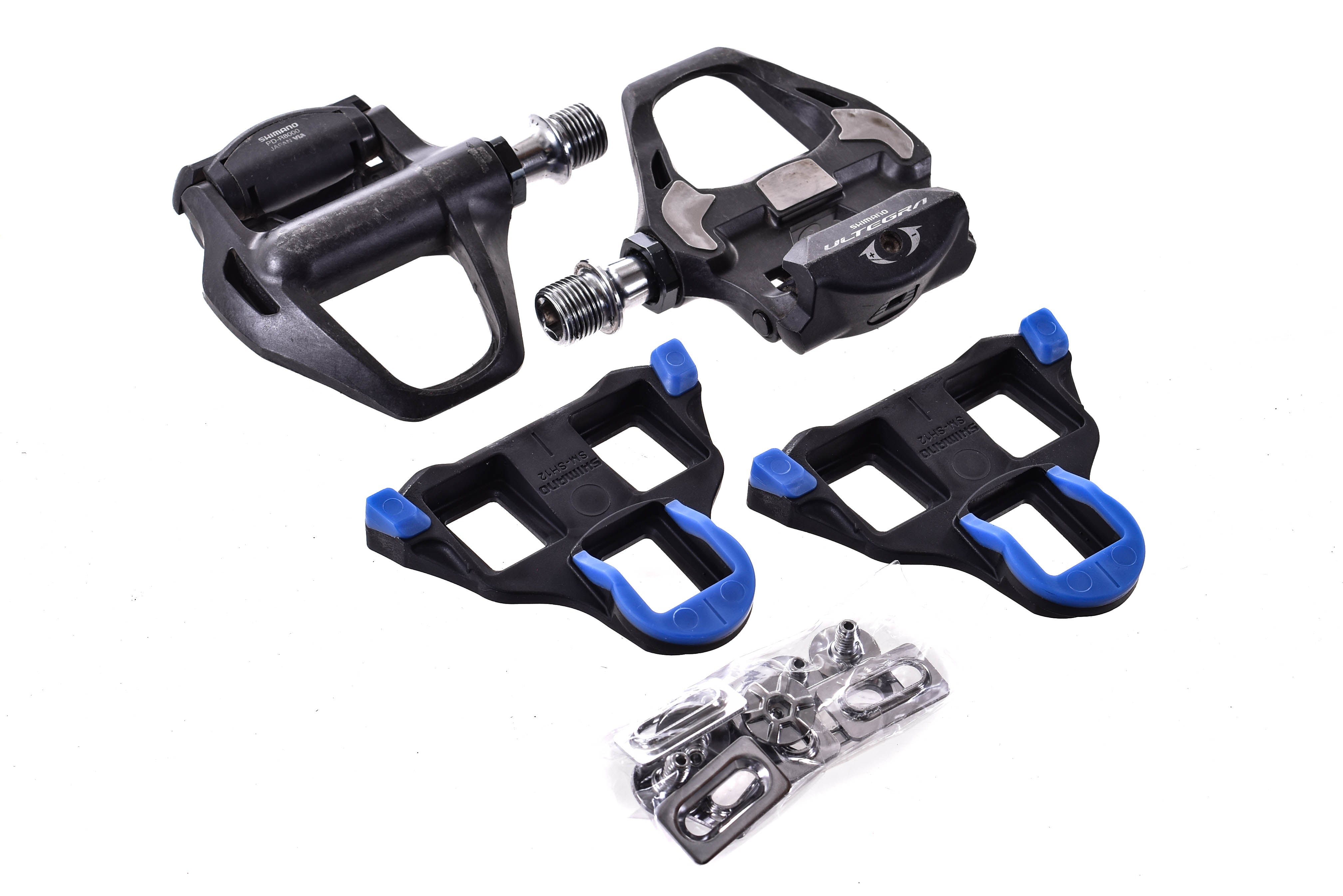 USED Shimano Ultegra PD-R8000 SPD-SL Carbon Road Pedals w