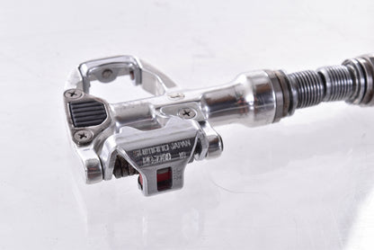 USED Vintage Shimano Dura-Ace PD-7700 Clipless Pedal Set SPD-R Polished Silver