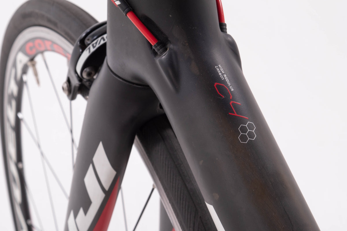 USED 2012 Fuji Gran Fondo 3.0 Large Carbon Endurance Road Bike Shimano 105 2x10 Speed Black/Red/White