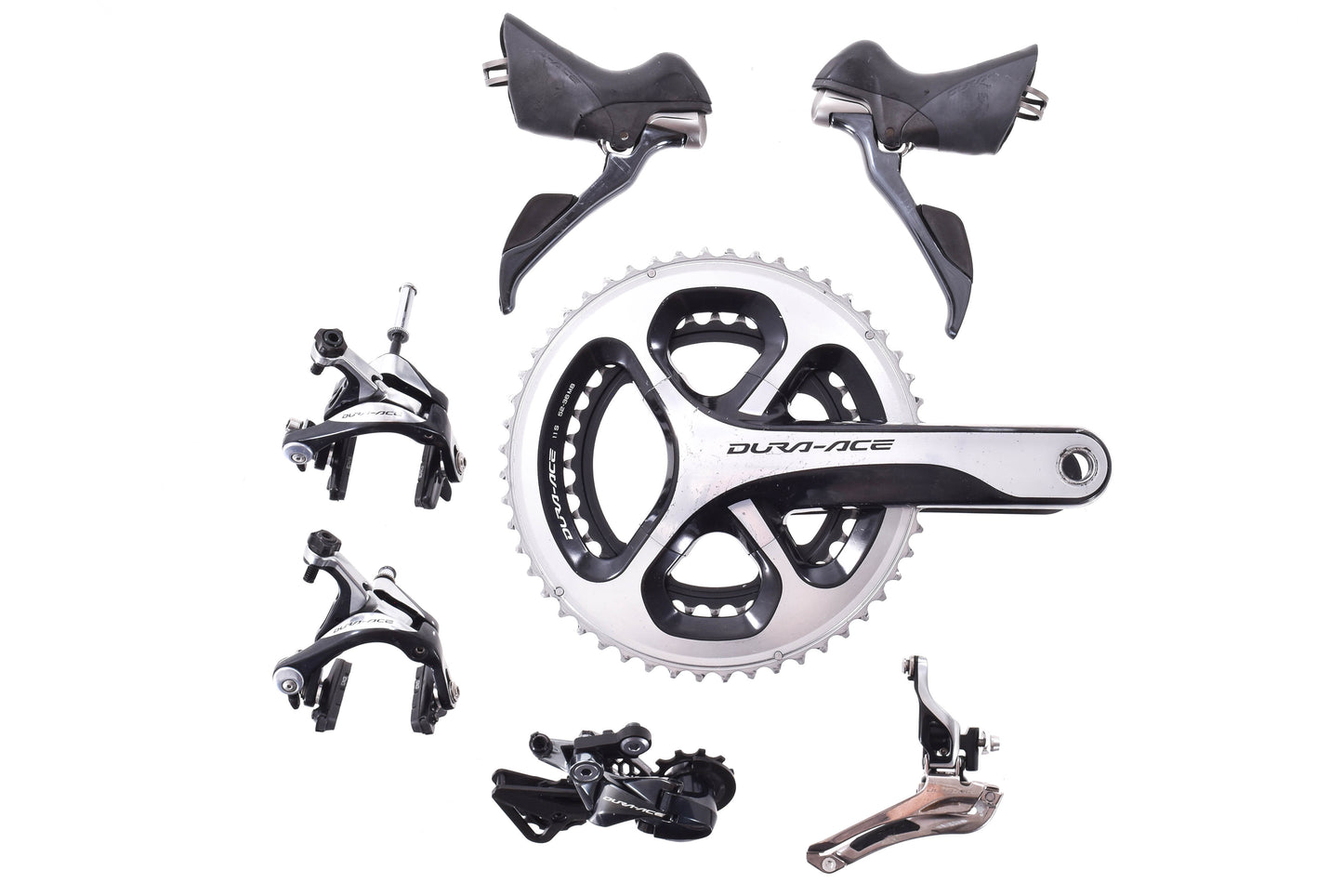 USED Shimano Dura-Ace 9000/9100 Mechanical Rim Brake Road Groupset 172.5mm 52/36T Crank