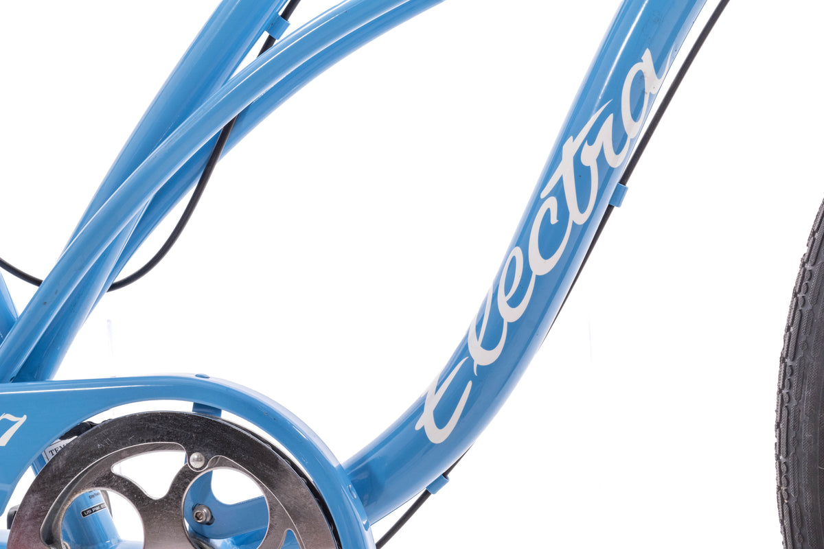 USED Electra Cruiser 7D Step Thru 7 Speed Steel Beach Cruiser Blue 26" Wheel