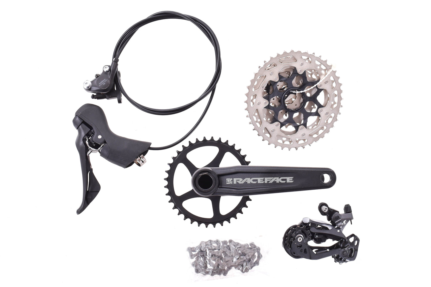 NEW Take Off Shimano GRX RX600/RX812 1x11 speed Gravel Groupset 11-42T Cassette RaceFace 175mm 36T Crankset