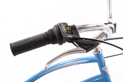 USED Electra Cruiser 7D Step Thru 7 Speed Steel Beach Cruiser Blue 26" Wheel