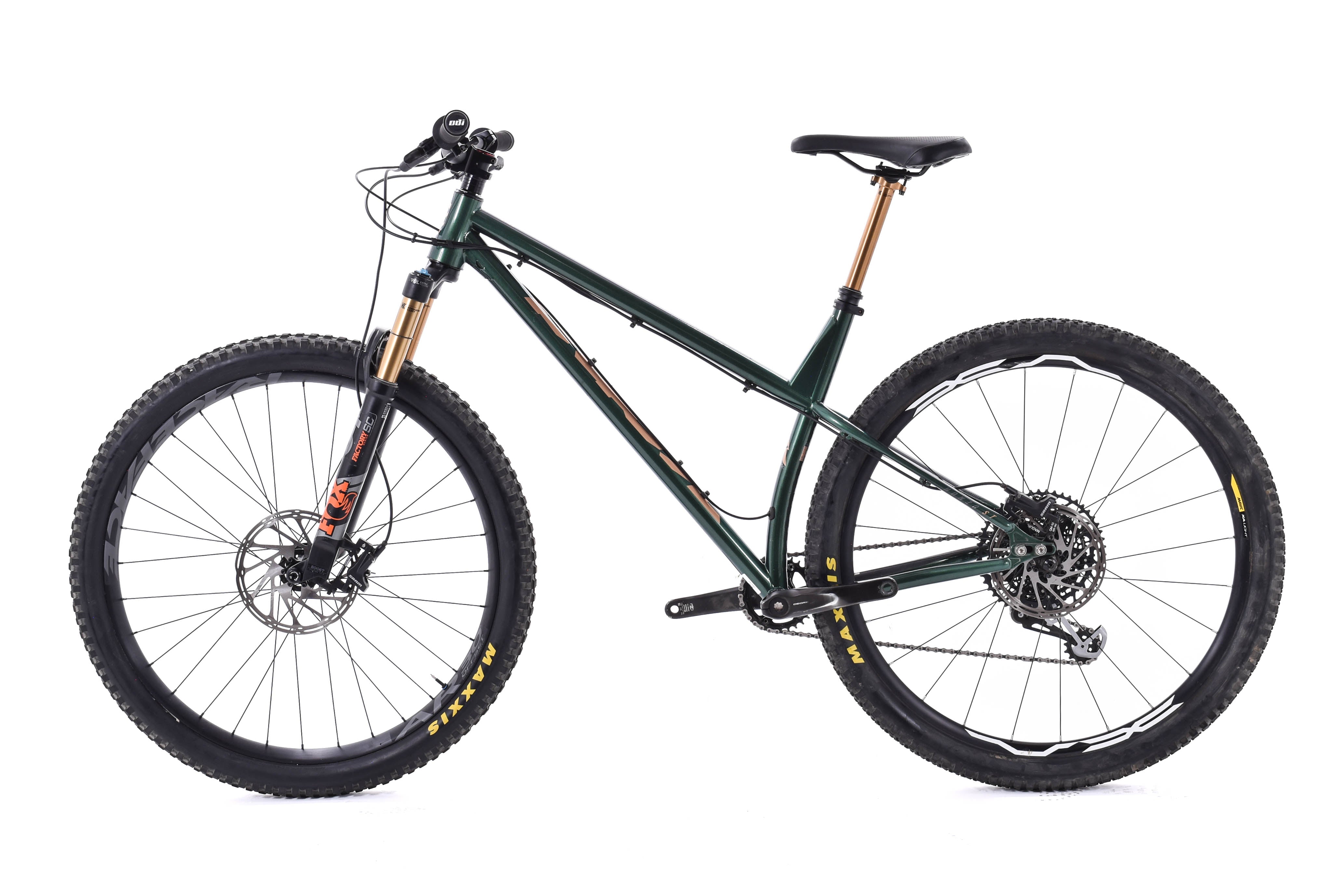 USED Kona Honzo ST Large Steel Hardtail Mountain Bike SRAM GX Eagle 1x12  speed Fox 34 Kashima 29er Green