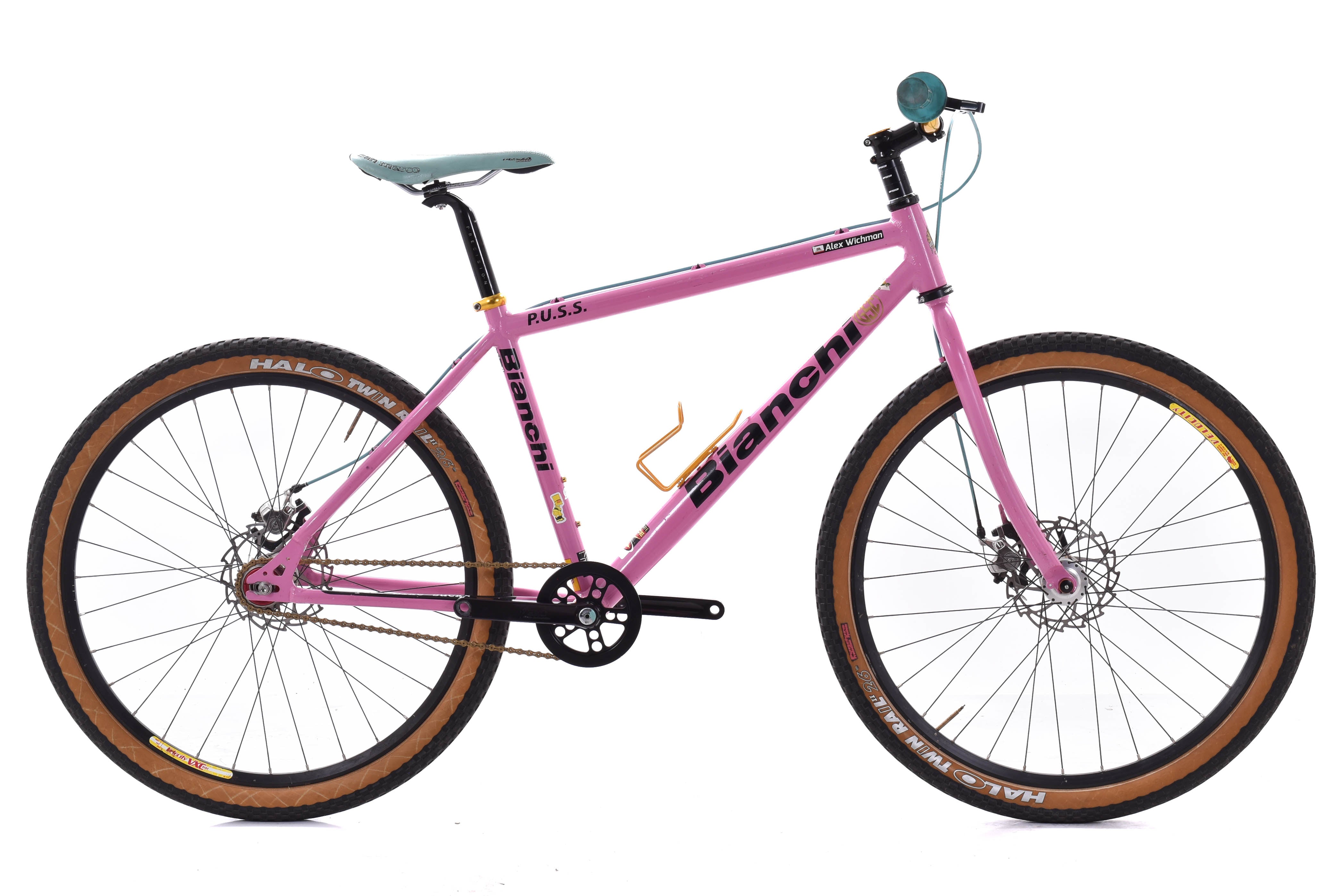 USED 2006 Bianchi P.U.S.S. Single Speed 26 Mountain Bike 17.5 Pink Al