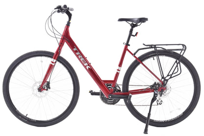 USED 2021 Trek Verve 2 Disc Lowstep Alloy Upright Hybrid Medium Rage Red