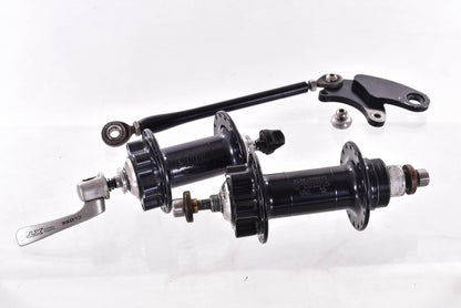 USED Paul Components USA Single Speed 32H 6 bolt Disc Brake Hubset w/ Rear Disc Brake Conversion Adaptor