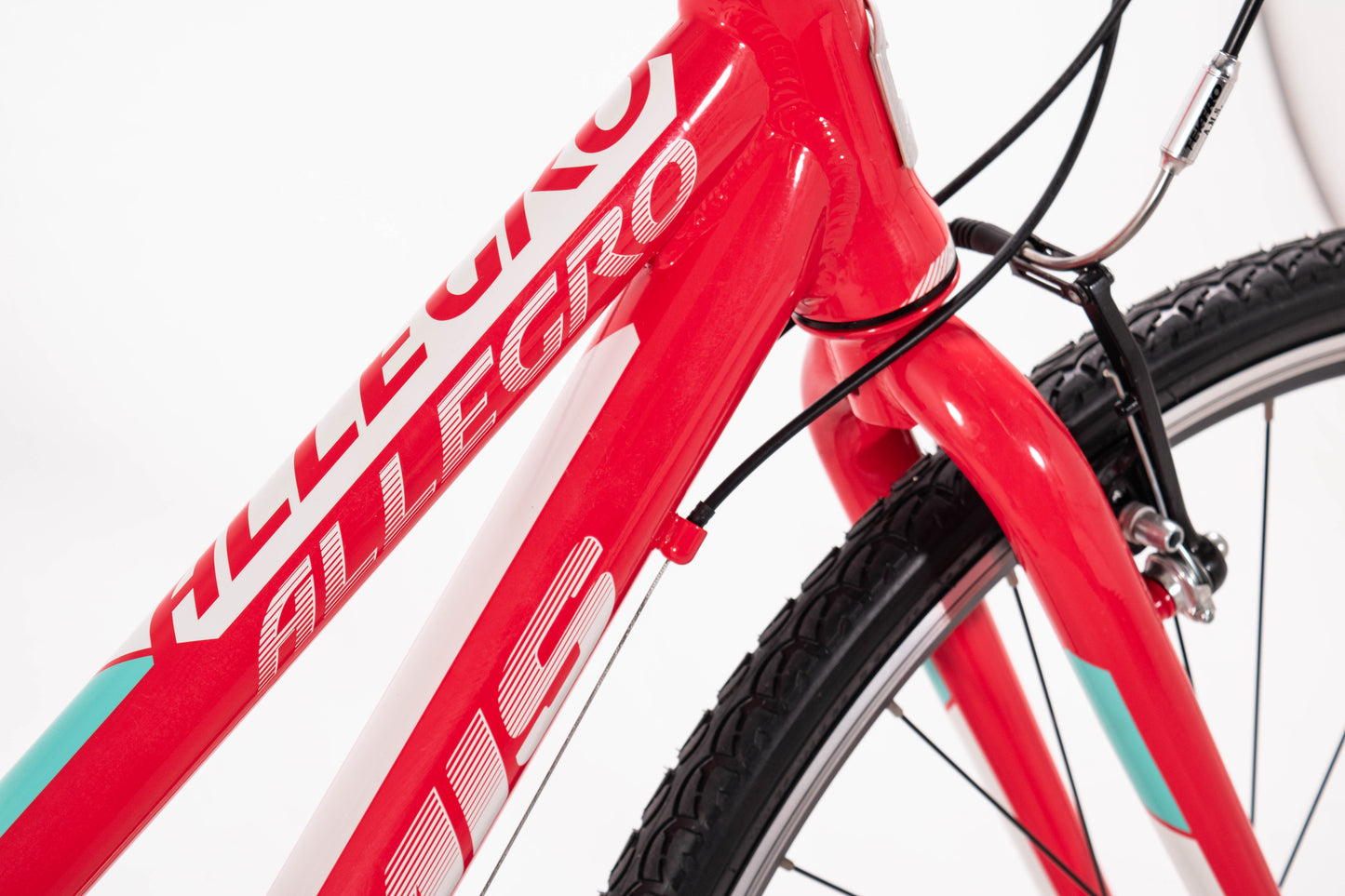 USED Jamis Allegro Step-Over 14" Aluminum Hybrid Bike Cherryade (Red) 3x7 Shimano