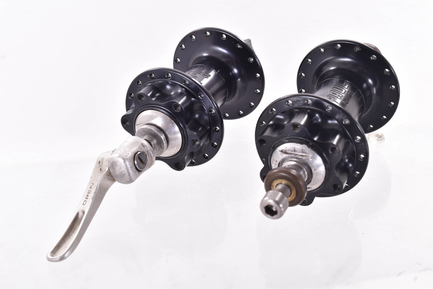 USED Paul Components USA Single Speed 32H 6 bolt Disc Brake Hubset w/ Rear Disc Brake Conversion Adaptor