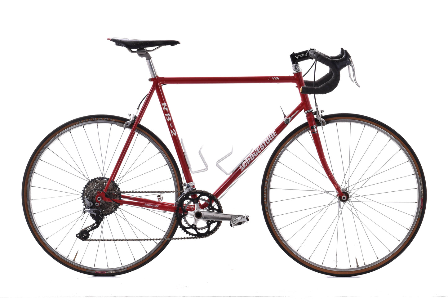 USED 1993 Bridgestone RB-2 59cm Lugged Ishiwata Steel Road Bike Red