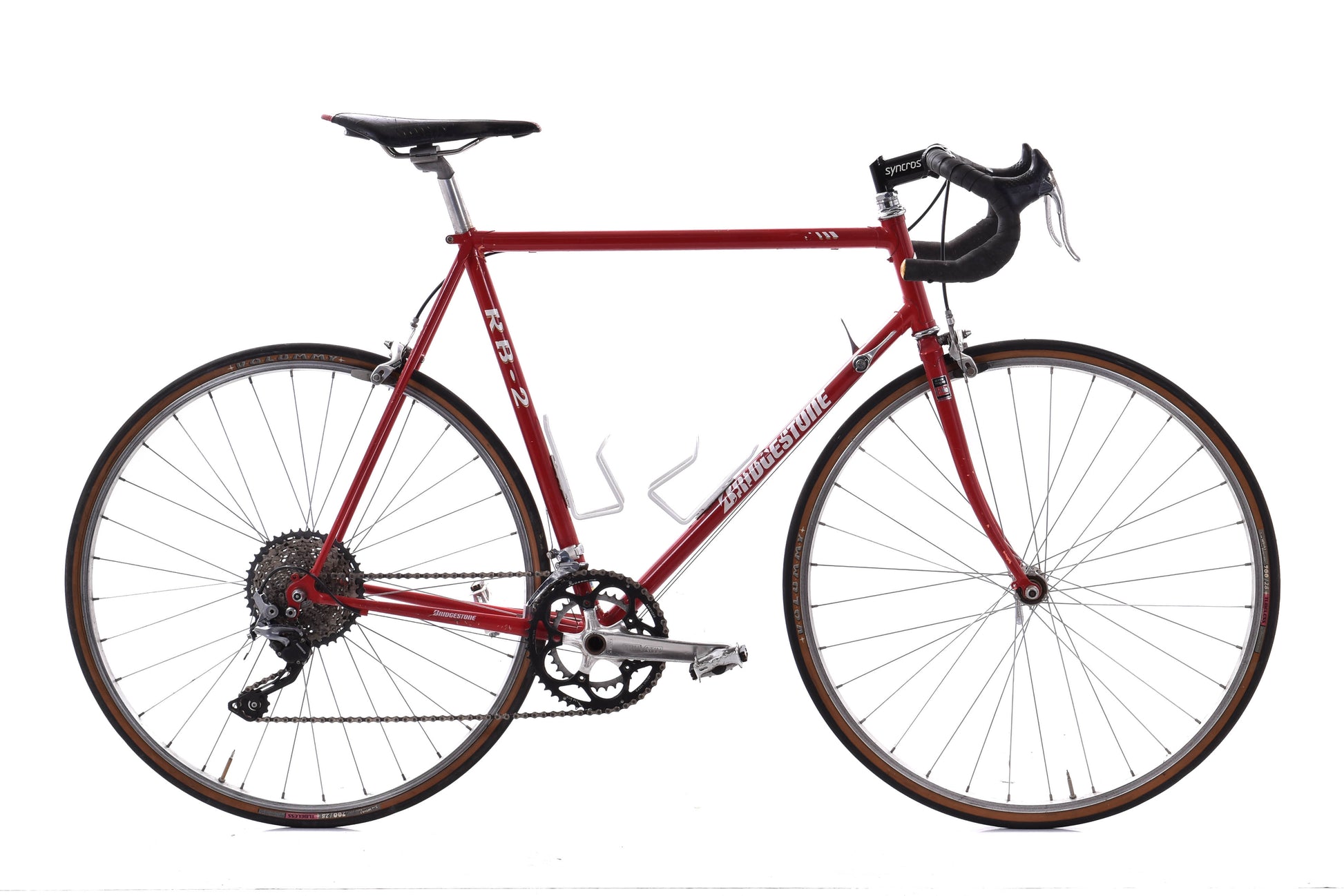 USED 1993 Bridgestone RB-2 59cm Lugged Ishiwata Steel Road Bike Red