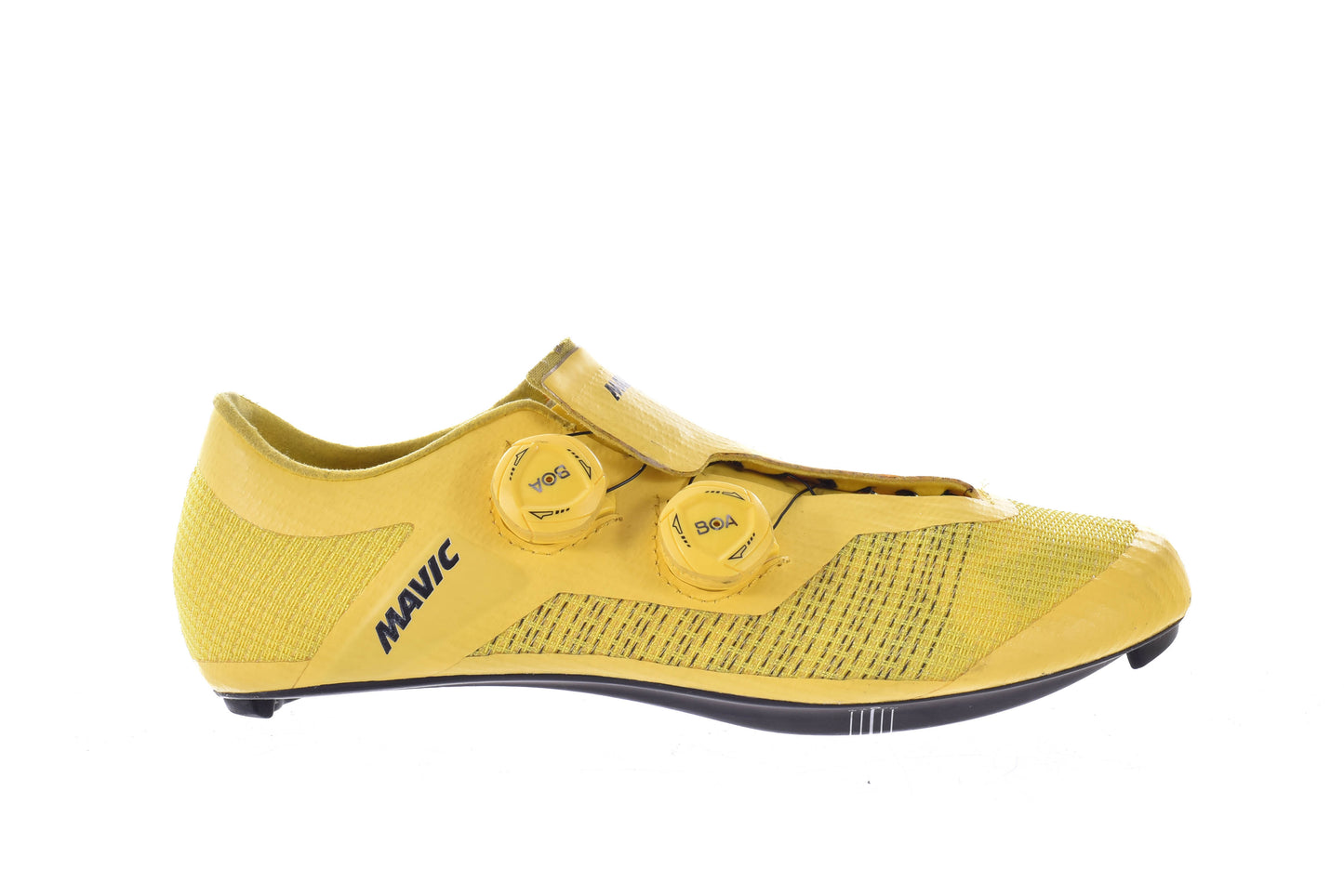 USED Mavic Cosmic Ultimate III Shoes Yellow Size 7.5 EU 41