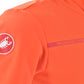 USED Castelli Rosso Corsa Jersey/Jacket Set Men's Small Red/Orange Short Sleeve/Long Sleeve