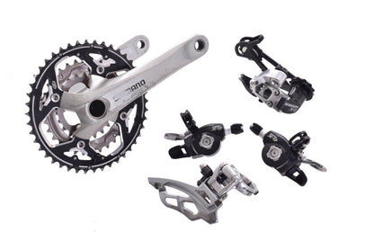 USED SRAM X-9 3x9 speed Mountain Groupset w/ Shimano 175mm Crankset