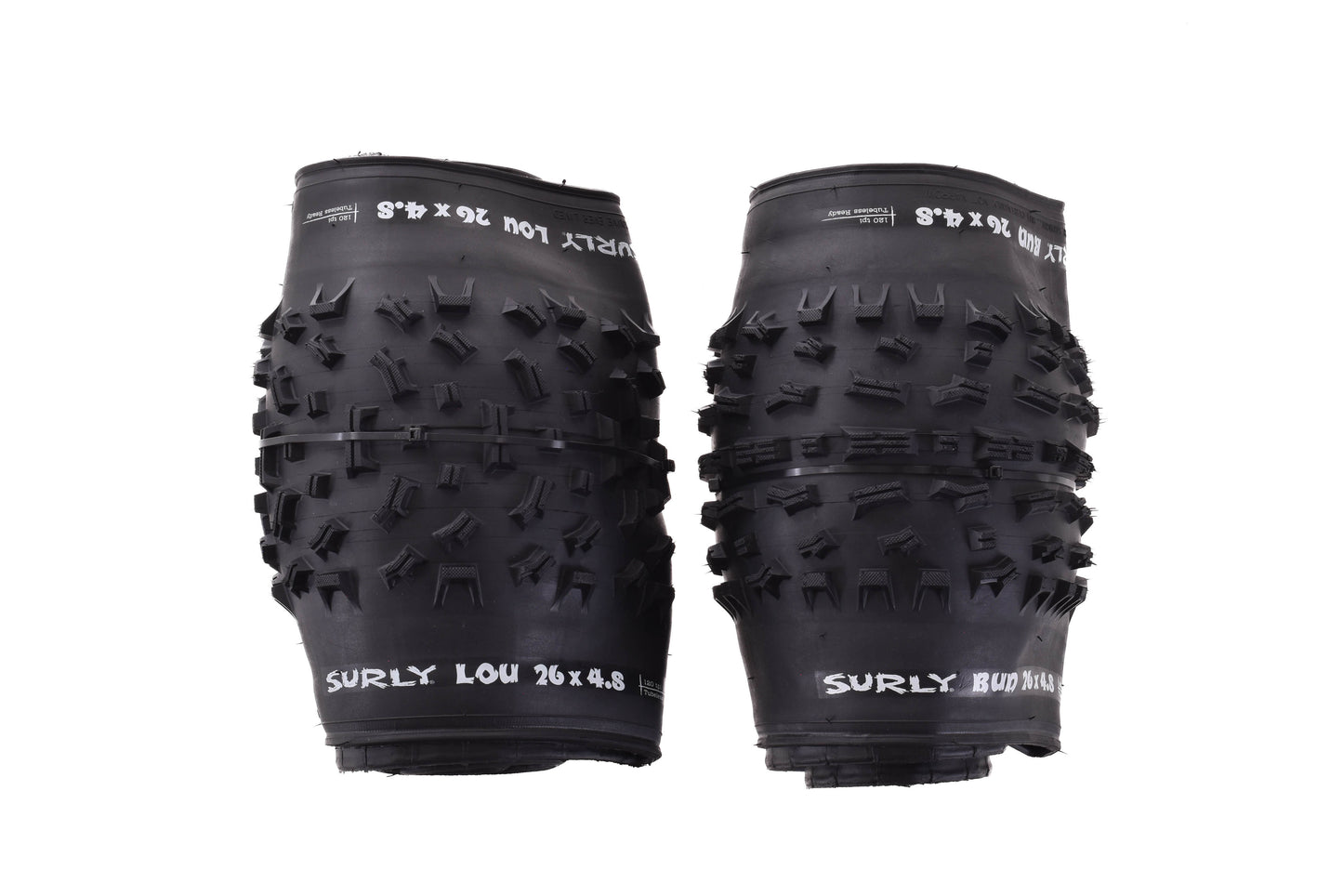 NEW take Off Surly Bud / Lou 26x4.8" Front / Rear Fat Bike Tire set 120 tpi Tubeless Ready