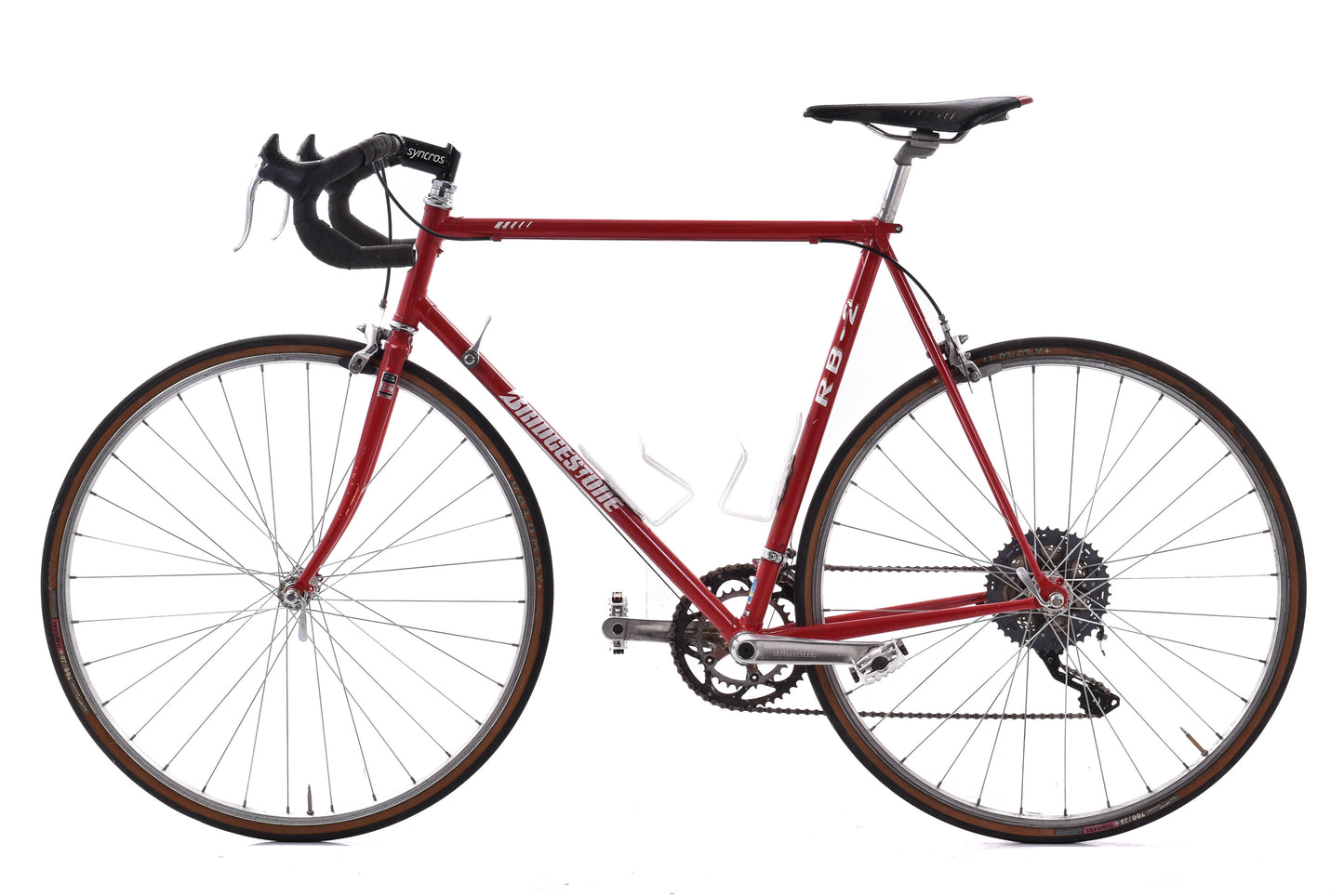 USED 1993 Bridgestone RB-2 59cm Lugged Ishiwata Steel Road Bike Red - AS IS