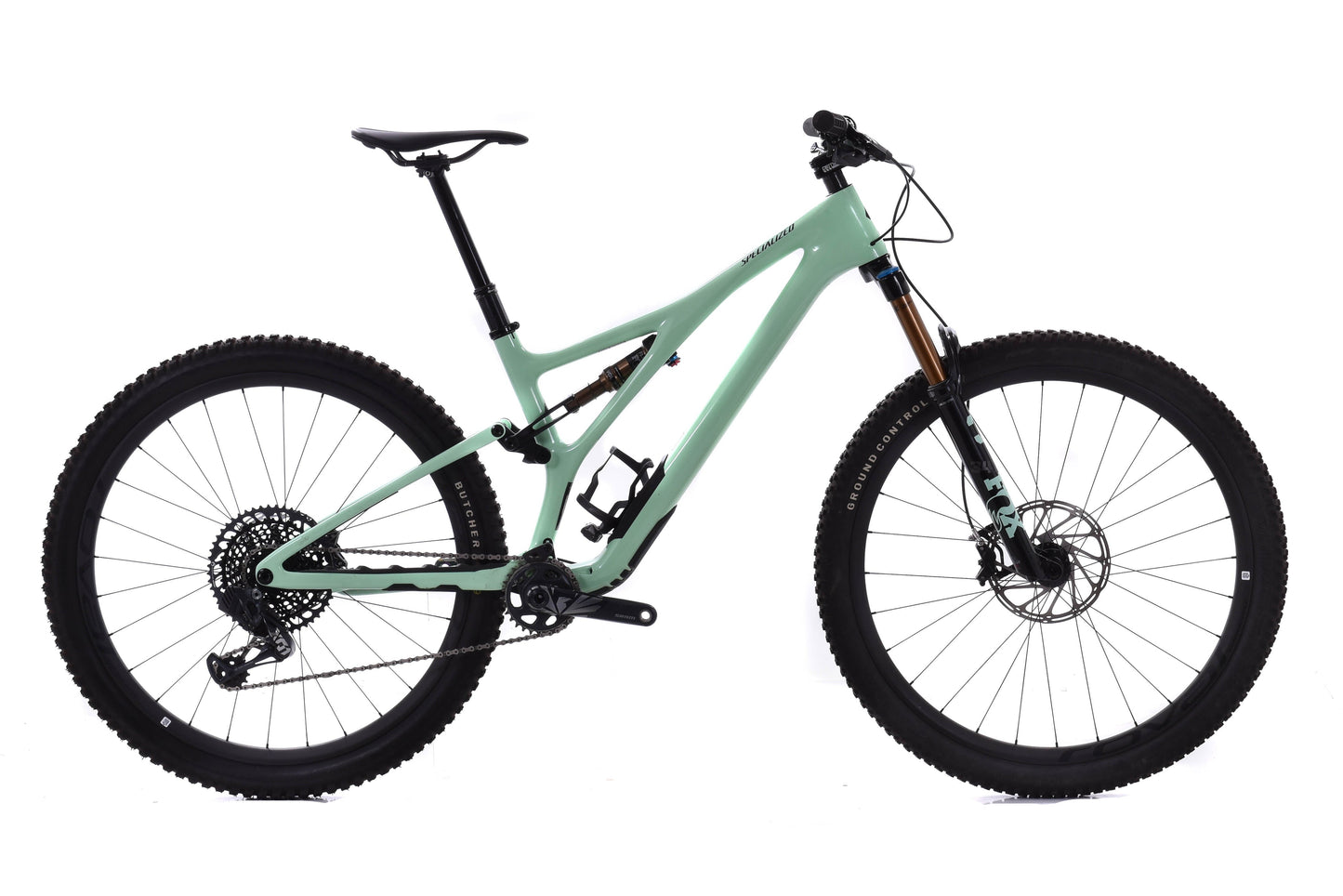 USED 2022 Specialized Stumpjumper Pro S4 Carbon Mountain Bike SRAM X01 AXS Eagle Roval Carbon Rims