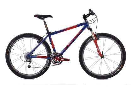 USED 2000 Gary Fisher Big Sur Hardtail Mountain Bike Small Shimano XTR 3x9 speed Blue/Red  Aluminum 26" Rolf Wheels