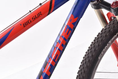 USED 2000 Gary Fisher Big Sur Hardtail Mountain Bike Small Shimano XTR 3x9 speed Blue/Red  Aluminum 26" Rolf Wheels