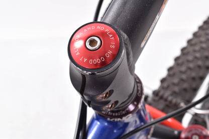 USED 2000 Gary Fisher Big Sur Hardtail Mountain Bike Small Shimano XTR 3x9 speed Blue/Red  Aluminum 26" Rolf Wheels