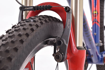 USED 2000 Gary Fisher Big Sur Hardtail Mountain Bike Small Shimano XTR 3x9 speed Blue/Red  Aluminum 26" Rolf Wheels