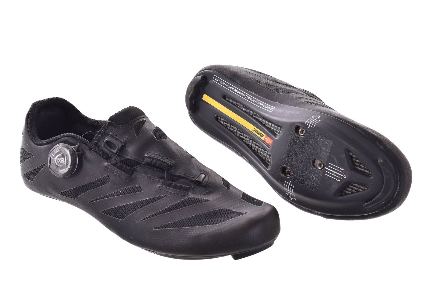 USED Mavic Cosmic SL Ultimate Shoes Black Size 7.5 US / 40.66 EU