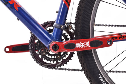 USED 2000 Gary Fisher Big Sur Hardtail Mountain Bike Small Shimano XTR 3x9 speed Blue/Red  Aluminum 26" Rolf Wheels
