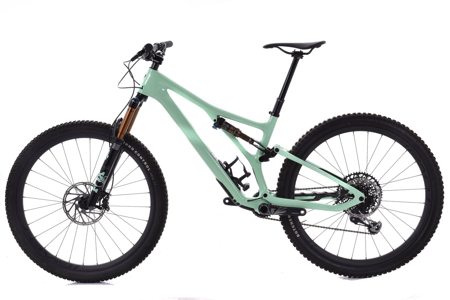 USED 2022 Specialized Stumpjumper Pro S4 Carbon Mountain Bike SRAM X01 AXS Eagle Roval Carbon Rims