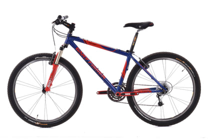 USED 2000 Gary Fisher Big Sur Hardtail Mountain Bike Small Shimano XTR 3x9 speed Blue/Red  Aluminum 26" Rolf Wheels