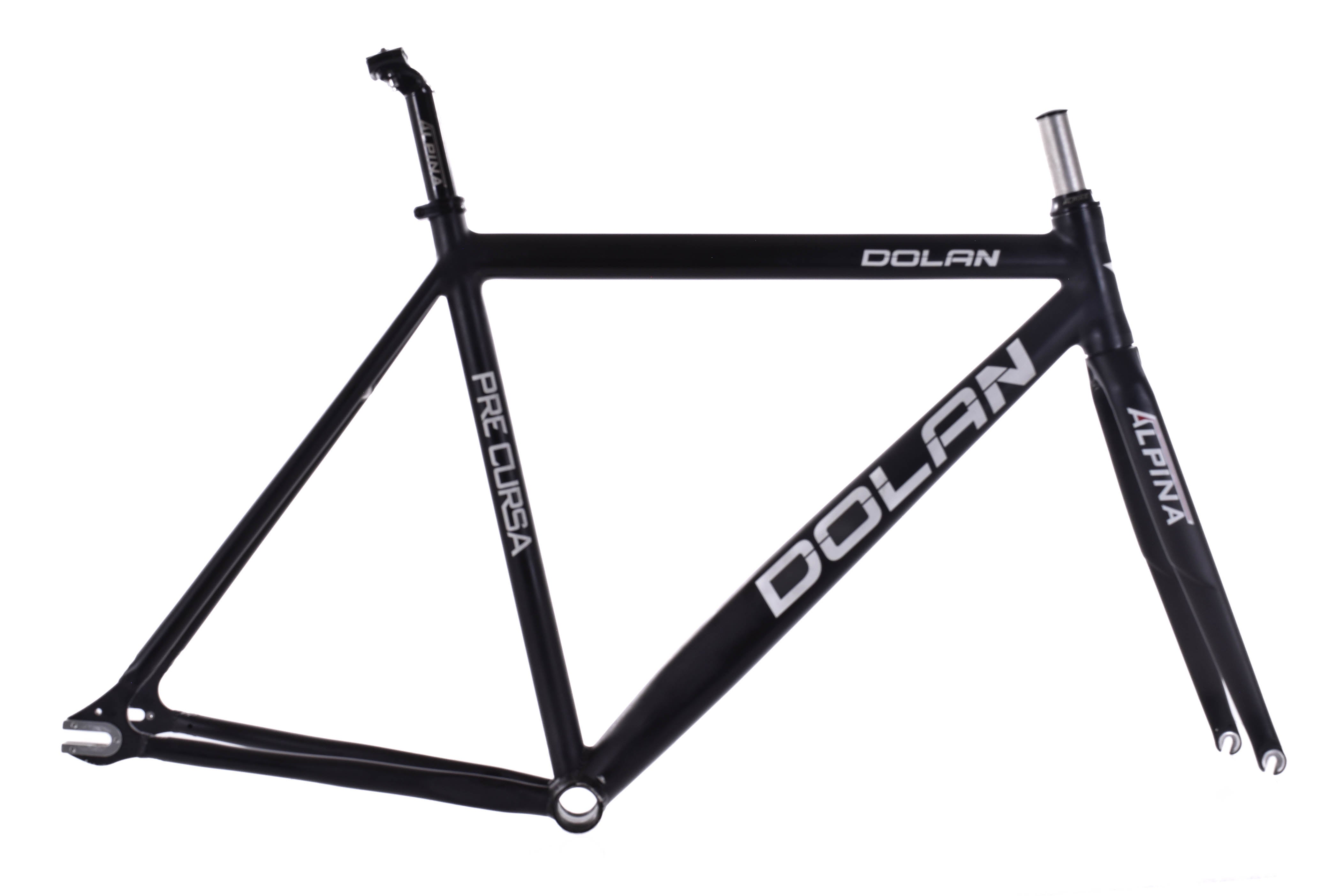 Dolan Frame USED Dolan Pre Cursa Track Frame 52cm Black Aluminum – Around the Cycle